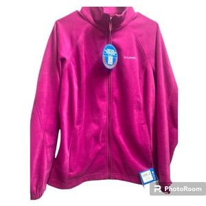 Columbia Woman's Omni Heat Size Large Pink Fuchsia Zip Up Jacket